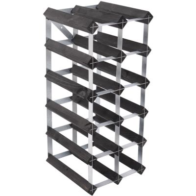 Traditional wine rack Black Ash -viinipulloteline, 15 pulloa | Alk. 45,00 €