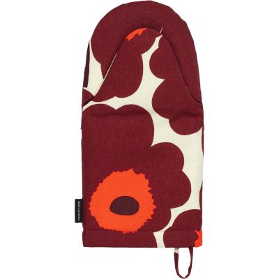 Marimekko Pieni Unikko Patakinnas, vanilja/viininpunainen/punainen