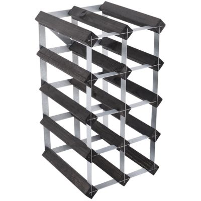 Traditional wine rack Black Ash -viinipulloteline, 12 pulloa | Alk. 38,00 €