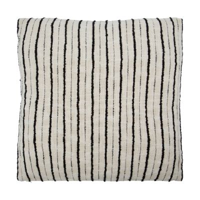 House Doctor Lines tyynynpäällinen 50x50 cm Musta off-white | Alk. 42,95 €