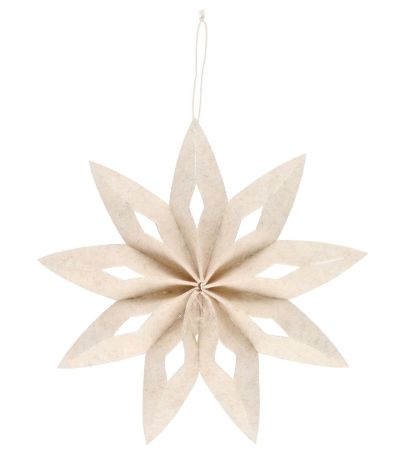 Winteria Huopatähti 32 cm luonnonvalkoinen