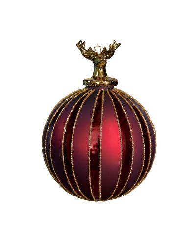 Newport Selina Bauble Red 10cm