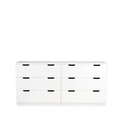 Mavis Aoko lipasto kaksinkertainen 6 laatikkoa Valkolakka | Alk. 1 516,79 €