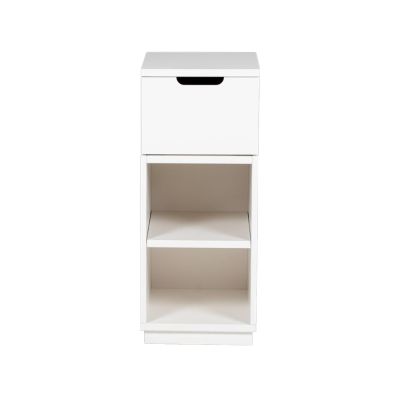 Mavis Aoko yöpöytä 72 cm 1 laatikko Valkolakka | Alk. 502,89 €