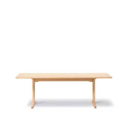 Fredericia Furniture C18 Shaker-pöytä Vaalealakattu tammi, 220x90cm