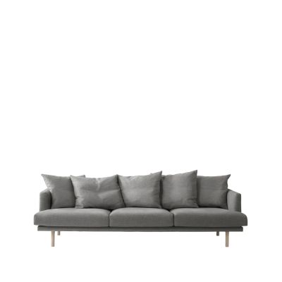 1898 Sjövik 3,5:n istuttava sohva Bern 0349 dark grey, valkoöljytyt tammijalat | Alk. 1 326,50 €