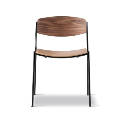 Fredericia Furniture Lynderup 3080 tuoli Lakattu pähkinä musta teräsrunko | Alk. 510,90 €