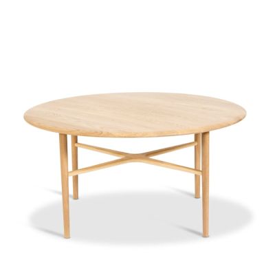 Mavis Crest-sohvapöytä pyöreä tammi valkoinenpigmenttikirkaslakka | Alk. 1 367,99 €