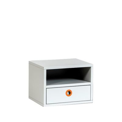 Mavis Höllviken yöpöytä seinään kiinnitettävä vaaleanharmaa, 1 laatikko | Alk. 410,09 €