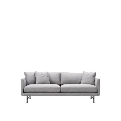 Fredericia Furniture Calmo 5622 sohva 2-istuttava Sunniva 242 musta teräs lamppu | Alk. 4 183,00 €