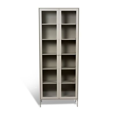 Mavis Volt vitriinikaappi 190 cm beige Yksityiskohdat ruostumattomasta teräksestä | Alk. 1 784,65 €