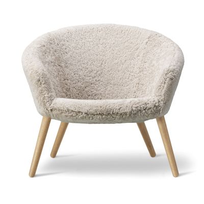 Fredericia Furniture Ditzel lounge tuoli lampaantalja Moonlight tammi | Alk. 3 305,90 €