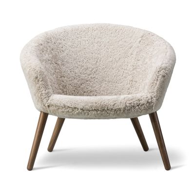 Fredericia Furniture Ditzel lounge tuoli lampaantalja Moonlight-walnut | Alk. 3 305,90 €