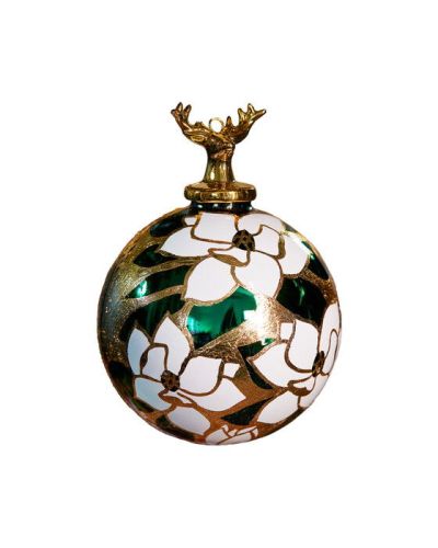 Newport Coraline kuusenkoriste vihreä/valkoinen 10 cm | Alk. 37,60 €