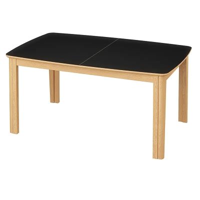 Skovby, SM107 Ruokapoyta 101x160-316-368 cm Luonnollinen oljytty tammi - Musta nanolaminaatti | Alk. 3 310,00 €