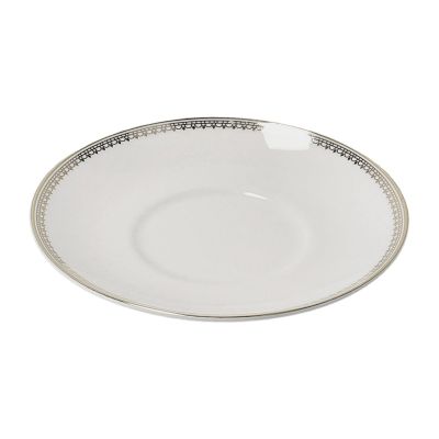 Wedgwood Vera Wang Lace Gold kahvilautanen valkoinen