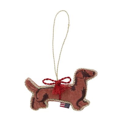 Lexington Dog ekologinen samettipuuvilla joulukoriste Ruskea