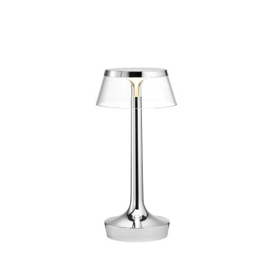 Flos Bon Jour Unplugged pöytälamppu Chrome-transparent | Alk. 267,06 €