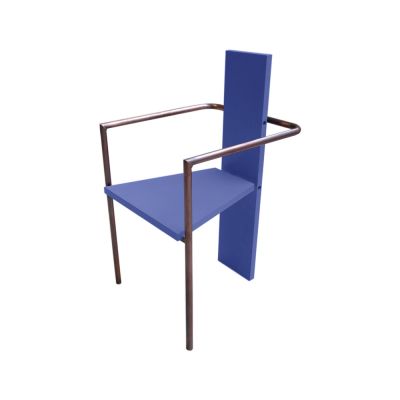 Källemo Concrete käsinojatuoli Sininen kuparipinnoitettu jalusta | Alk. 1 229,00 €