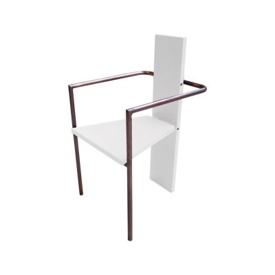 Källemo Concrete käsinojatuoli Valkoinen kuparipinnoitettu jalusta | Alk. 1 229,00 €