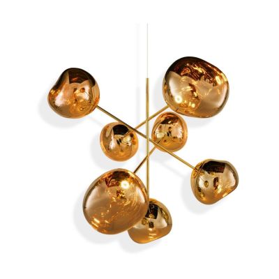 Tom Dixon Melt Chandelier suuri kattokruunu LED 196 cm Kulta | Alk. 9 480,09 €