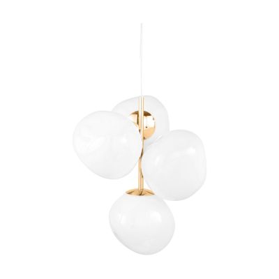 Tom Dixon Melt Chandelier mini kattokruunu LED 63,4 cm Opal-gold | Alk. 2 250,00 €