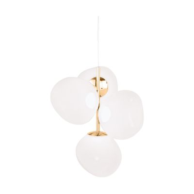 Tom Dixon Melt Chandelier pieni kattokruunu LED 103 cm Opal-gold