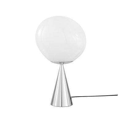 Tom Dixon Melt Cone fat pöytävalaisinLED 46,5 cm Opal-silver | Alk. 650,00 €