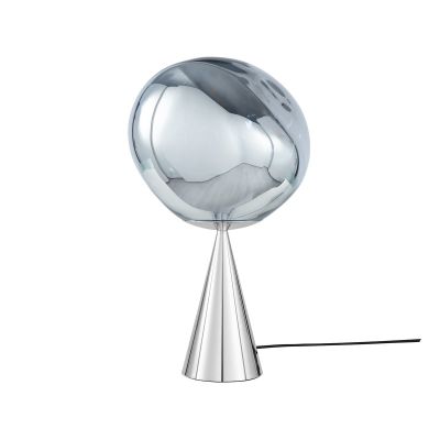 Tom Dixon Melt Cone fat pöytävalaisinLED 46,5 cm Silver-silver | Alk. 1 050,09 €