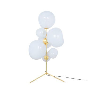 Tom Dixon Melt Chandelier lattiavalaisin LED 175 cm Opal-gold