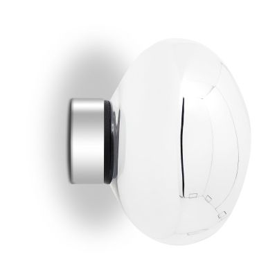 Tom Dixon Melt Surface mini seinävalaisin LED 30 cm Hopea | Alk. 714,00 €