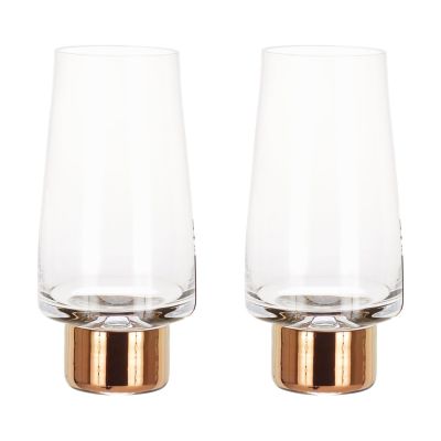 Tom Dixon Tank High Ball juomalasi 38 cl 2-pack Clear-copper | Alk. 100,00 €