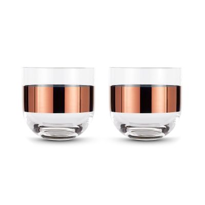 Tom Dixon Tank whiskylasit 30 cl 2-pack Clear-copper | Alk. 70,09 €