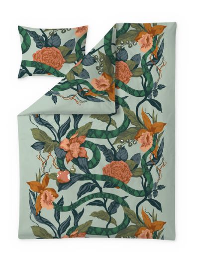 Vallila Kielletty puutarha -satiinipussilakanasetti