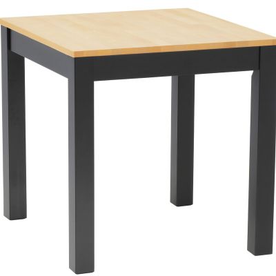 Veke Moona ruokapöytä 80x80 cm musta/koivu, asiakaspalautus