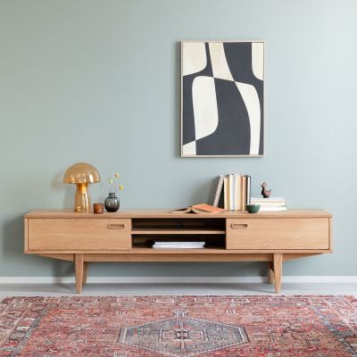 Veke Kahlos tv-taso 180x40x46 cm öljytty tammi, asiakaspalautus
