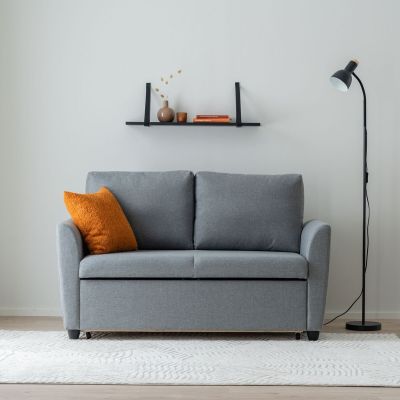 Veke Emma 2-istuttava vuodesohva vaaleanharmaa Inari 91