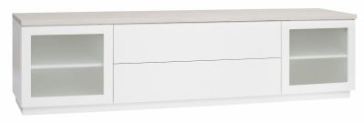 Hiipakka Anton tv-taso 200 cm maitolasi hopea jalava