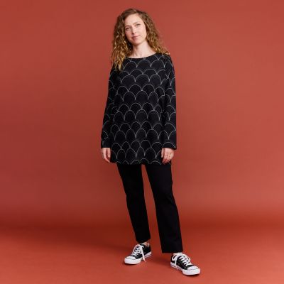 Finlayson Rooma trikootunika Musta / Vihreä | Alk. 39,95 €