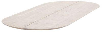 Veke Suoma ruokapöydän kansi ovaali 210x90 cm valkaistu antiikkipetsattu(kuvausmalli)