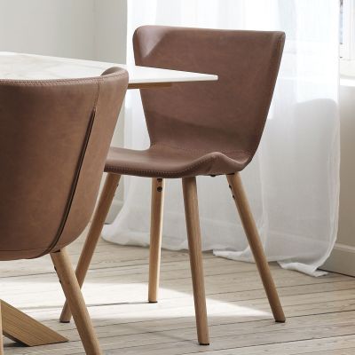 Veke Teslin tuoli PU-keinonahkaverhoilu konjakki | Alk. 149,00 €