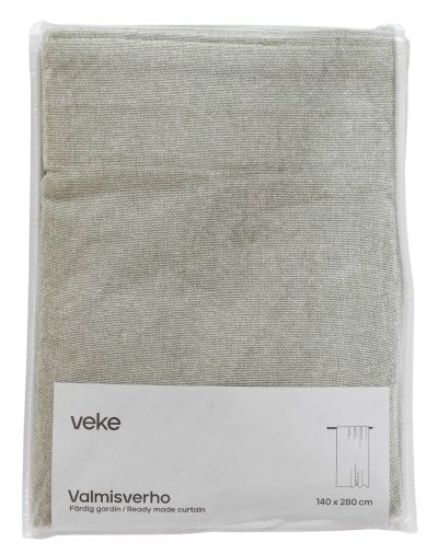 Veke Pehmo sivuverho 140x280 cm vaalea oliivi | Alk. 39,90 €