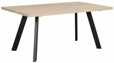 Rowico Home Fred ruokapöytä 170x100 cm valkolakattu/musta | Alk. 1 299,00 €