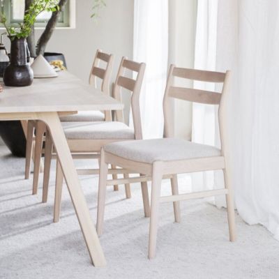 Rowico Home Kerwin tuoli valkopesty tammi/vaalea beige 5029 Abby 121 | Alk. 229,00 €