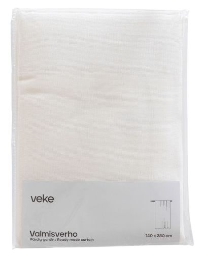 Veke Pehmo sivuverho 140x280 cm valkoinen | Alk. 39,90 €