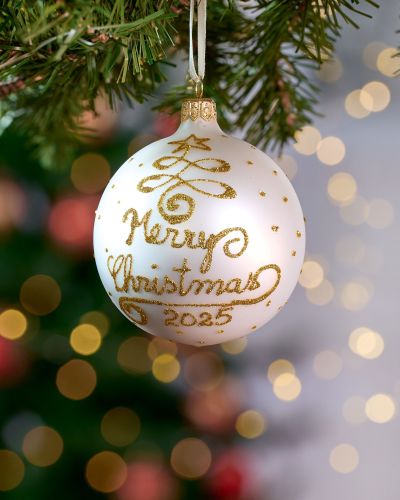 Newport Lux Merry Christmas -joulupallo 2025 8cm