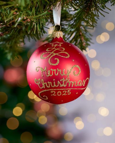 Newport Lux Merry Christmas -joulupallo 2025 8cm