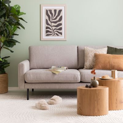 Veke Kotoa 3-istuttava sohva kitti 09 Merita, musta metallijalka