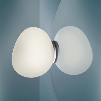 Foscarini - Gregg Piccola Seinävalaisin IP44 Mirror Valkoinen