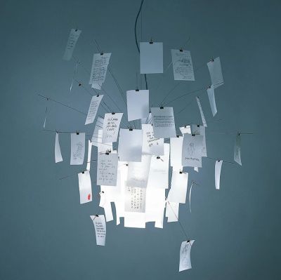 Ingo Maurer - Oh Mei Ma Weiß Riippuvalaisin 300cm